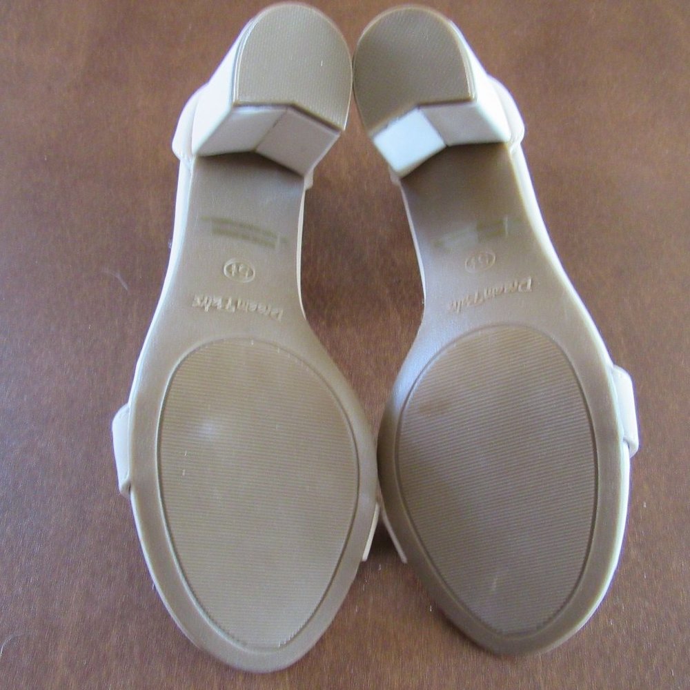 Dream Pairs Chunk Nude High Heel Sandals Size Womens US 5.5 UK 3.5 EUR 36.5 - Picture 3 of 7